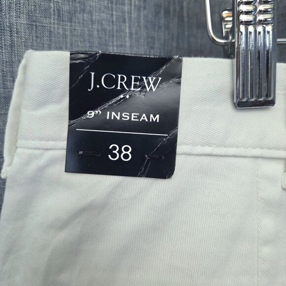 NWT J Crew 9" Flex Chino Short White Style H5020 Men's 38 - Picture 5 of 9
